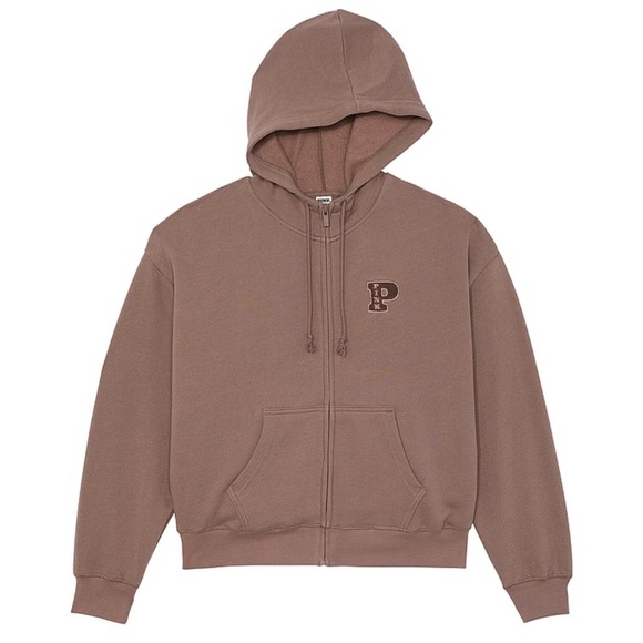 Victoria’s Secret PINK Ivy fleece campus full zip hoodie - Picture 4 of 6